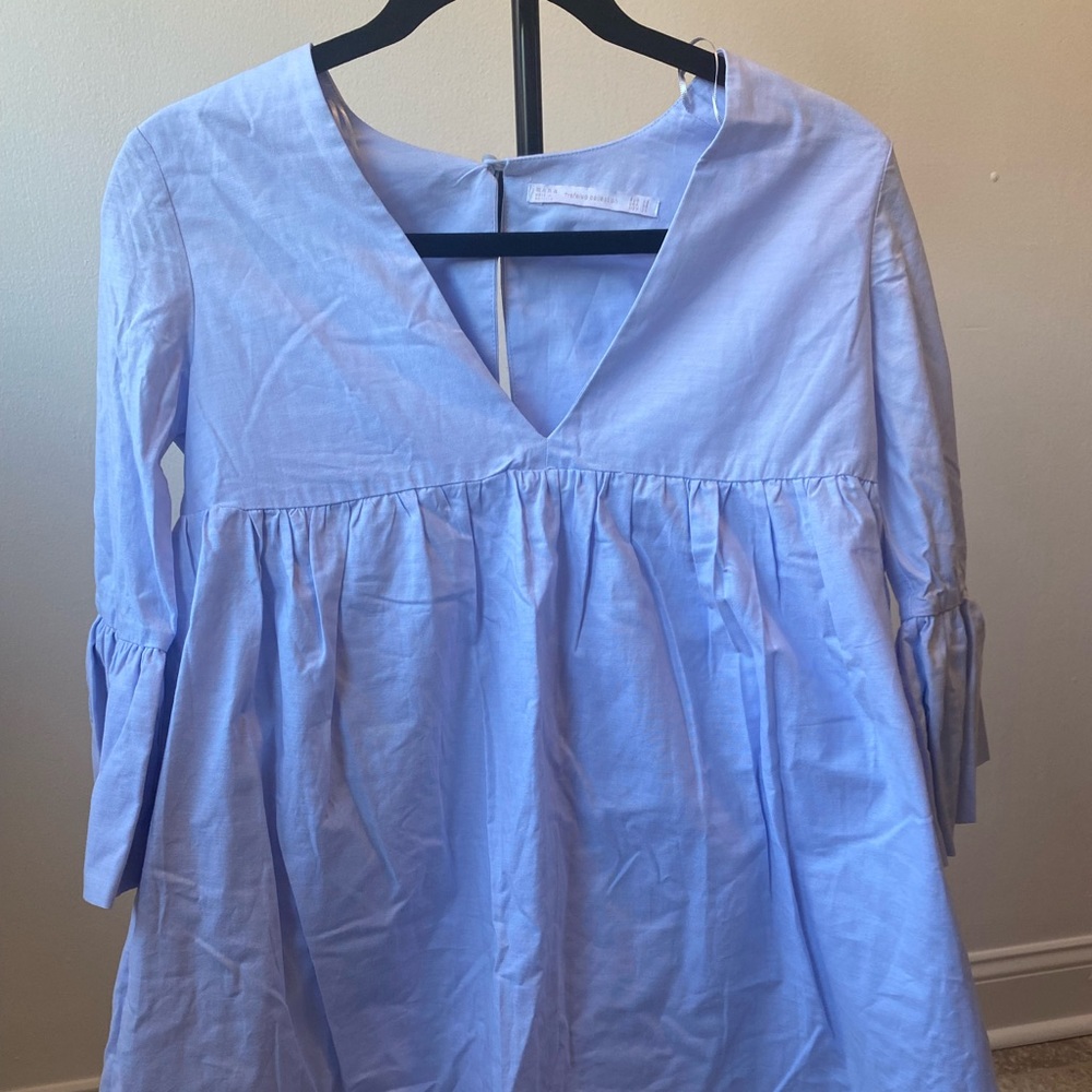 Casual blue zara dress